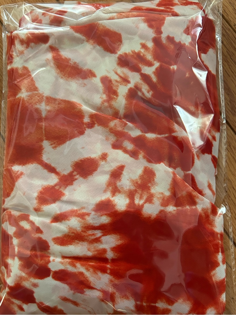 INC International Concepts Red White Tie Dye Maxi Skirt Small Bohemian Flowy - Picture 8 of 8